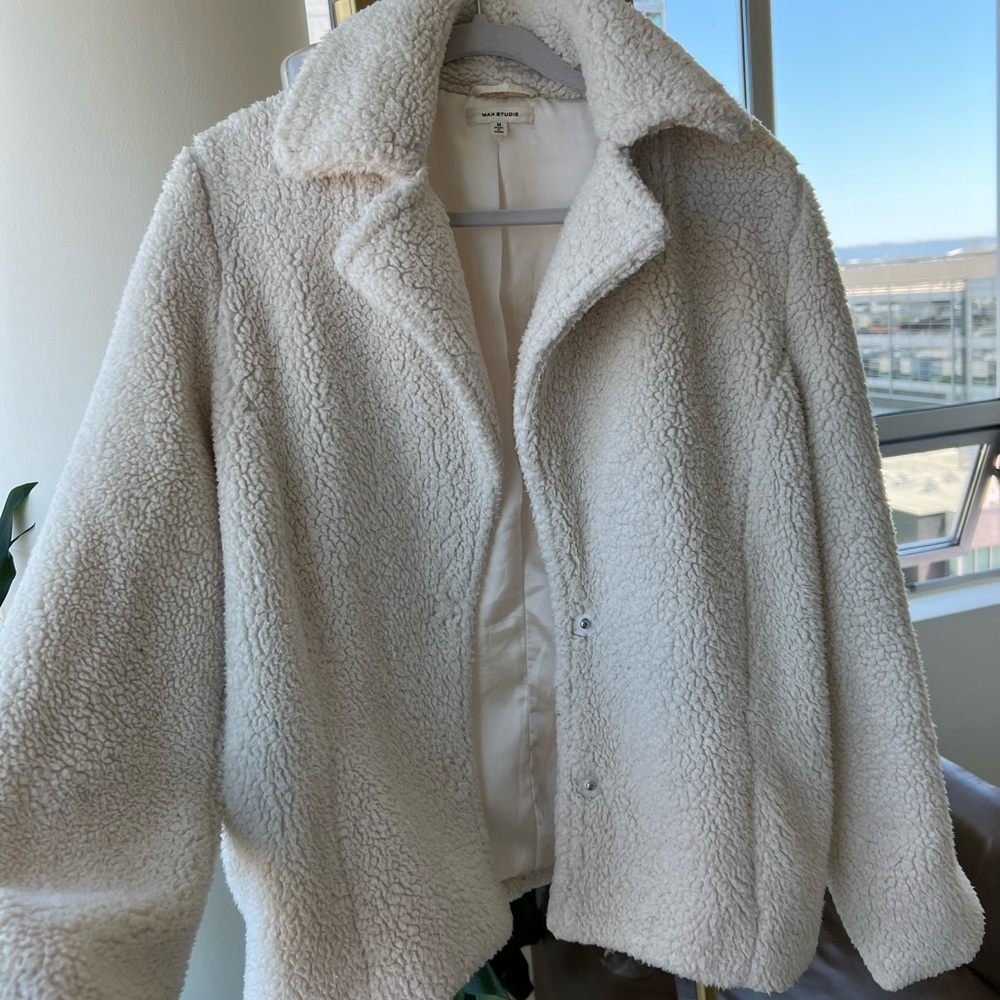 Max Studio teddy bear coat